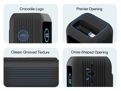 Capa Silicone Anker Zolo 25000mAh – Proteção completa com compartimento para TF/SIM. Ideal para viagem.