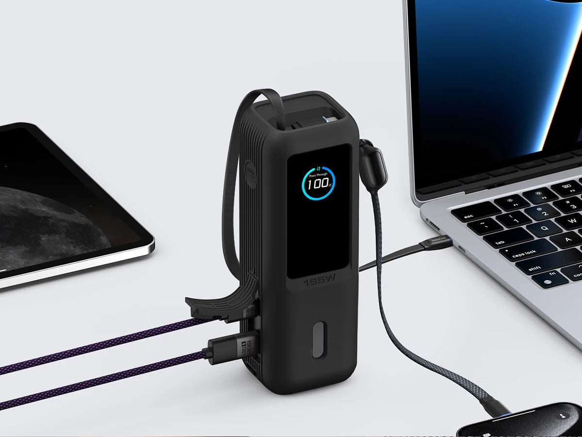 Capa Silicone Anker Zolo 25000mAh – Proteção completa com compartimento para TF/SIM. Ideal para viagem.