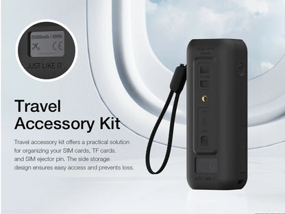 Capa Silicone Anker Zolo 25000mAh – Proteção completa com compartimento para TF/SIM. Ideal para viagem.