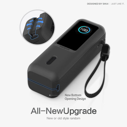 Capa Silicone Anker Zolo 25000mAh – Proteção completa com compartimento para TF/SIM. Ideal para viagem.