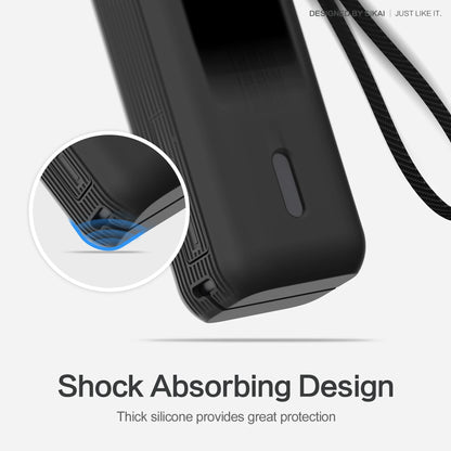 Capa Silicone Anker Zolo 25000mAh – Proteção completa com compartimento para TF/SIM. Ideal para viagem.
