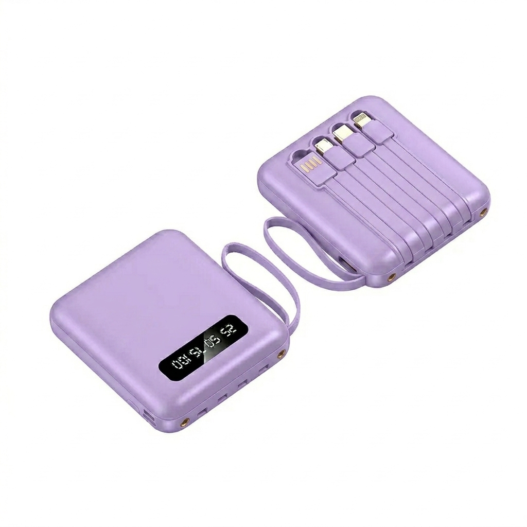Power Bank DIY 3 Baterias 18650 | 4 Portas USB Carregamento Rápido 5V 1A | Indicador LED Portátil