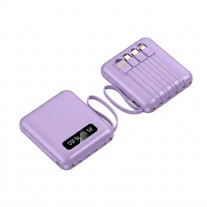 Power Bank DIY 3 Baterias 18650 | 4 Portas USB Carregamento Rápido 5V 1A | Indicador LED Portátil