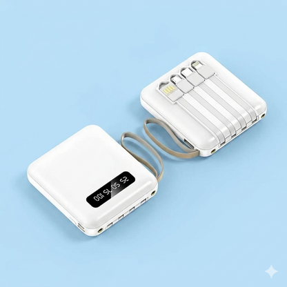 Power Bank DIY 3 Baterias 18650 | 4 Portas USB Carregamento Rápido 5V 1A | Indicador LED Portátil
