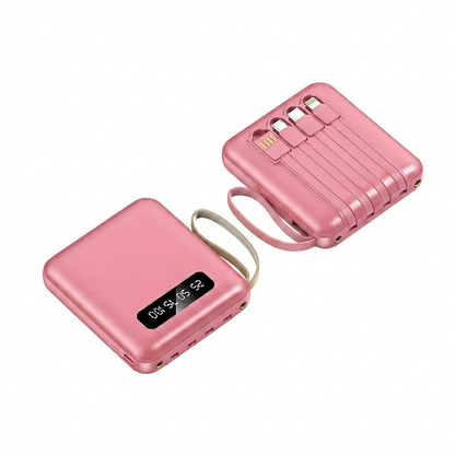 Power Bank DIY 3 Baterias 18650 | 4 Portas USB Carregamento Rápido 5V 1A | Indicador LED Portátil
