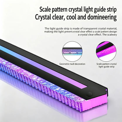 Suporte GPU ICE Whale AX8 – ARGB 5V 3PIN com sincronização de iluminação à placa-mãe. Suporte VGA estiloso para o seu setup.