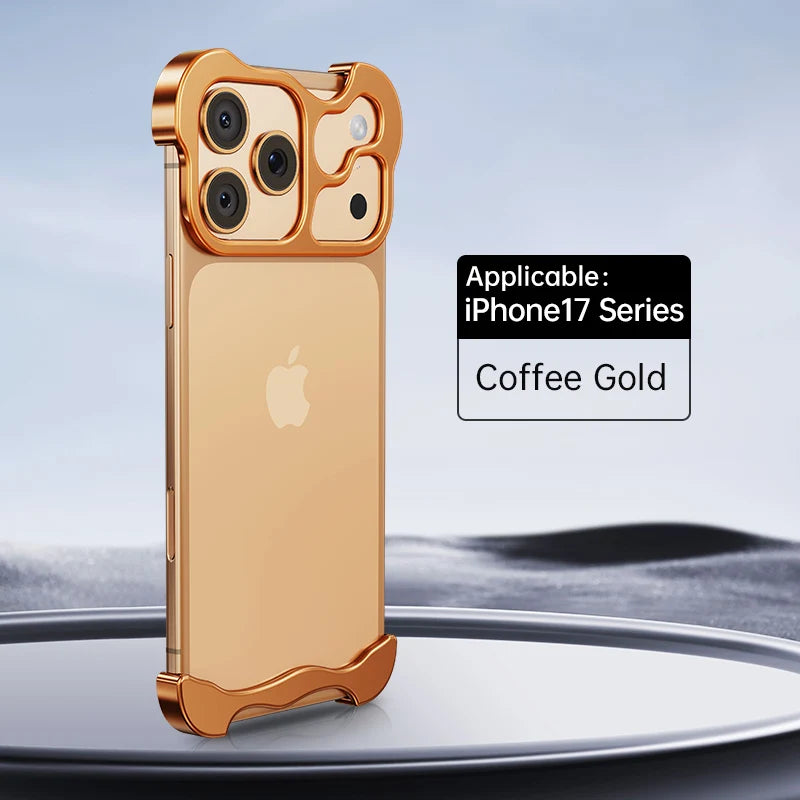 Capa Metal Bumper – Alumínio, proteção de lente e resistente a impactos. Compatível com iPhone 13 ao 17 Pro Max.