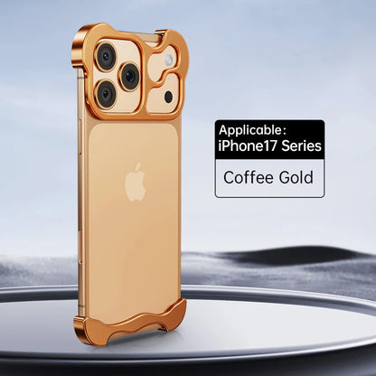 Capa Metal Bumper – Alumínio, proteção de lente e resistente a impactos. Compatível com iPhone 13 ao 17 Pro Max.