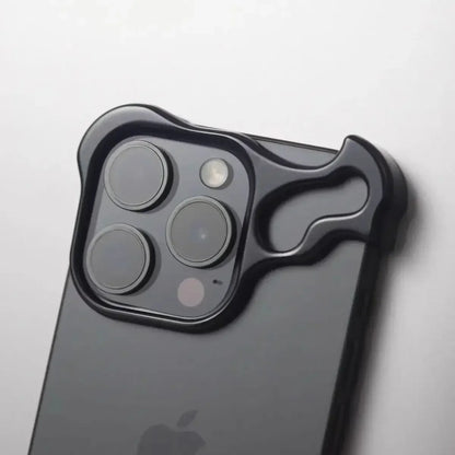 Capa Metal Bumper – Alumínio, proteção de lente e resistente a impactos. Compatível com iPhone 13 ao 17 Pro Max.