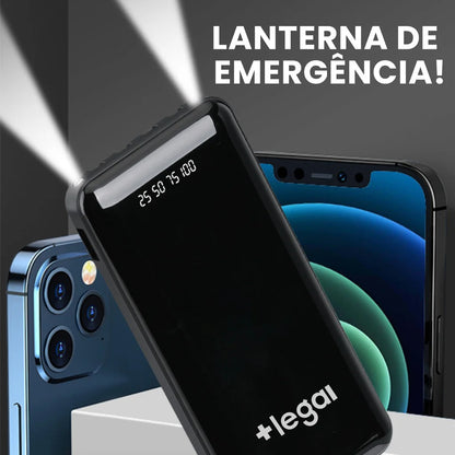 Power Bank 20000mAh – Carregamento rápido com design favo de mel. Ideal para celular e viagem.