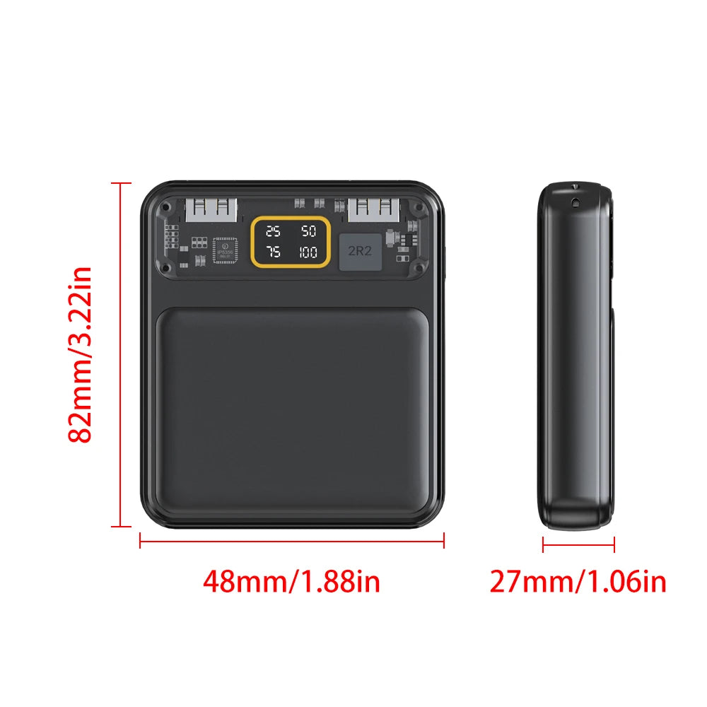 Case DIY Power Bank 4 em 1 – Type-C, Micro USB e lanterna integrada. Para carregar celulares com baterias 18650.
