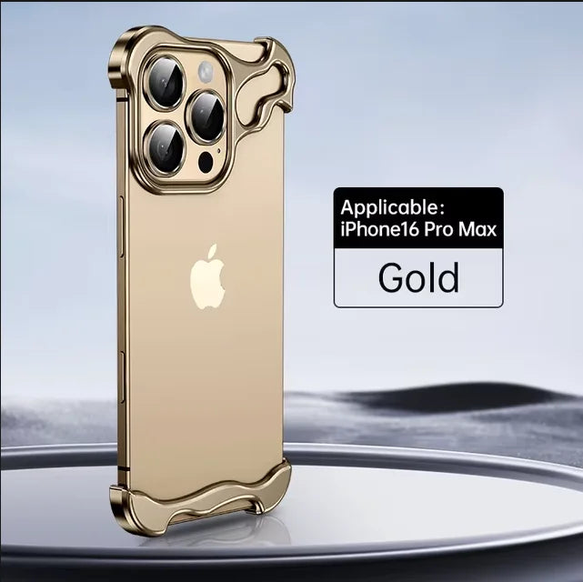 Capa Metal Bumper – Alumínio, proteção de lente e resistente a impactos. Compatível com iPhone 13 ao 17 Pro Max.