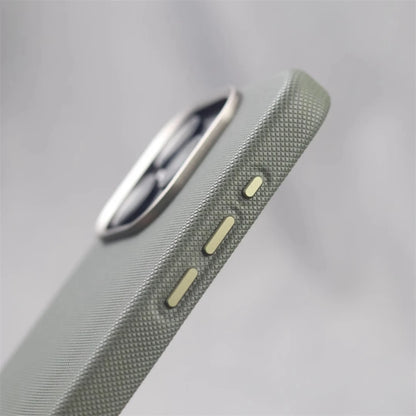 Capa Couro MagSafe – Moldura de liga metálica, couro PU e carregamento sem fio. Compatível com iPhone 13 ao 17 Pro Max.