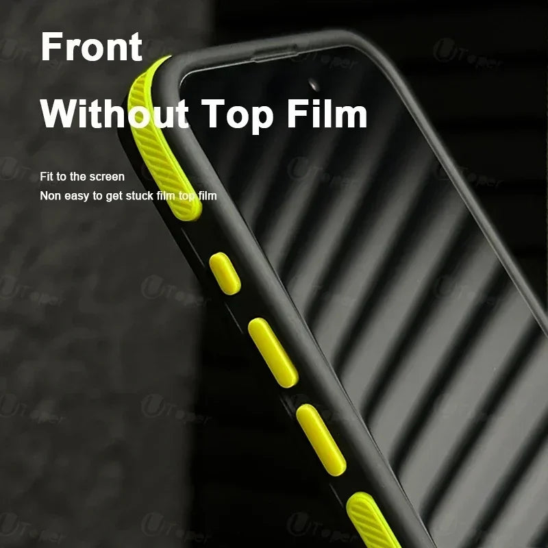 Capa Bicolor Fosca Magnética – Translúcida, resistente a impactos e compatível com iPhone 11 ao 17 Pro Max.