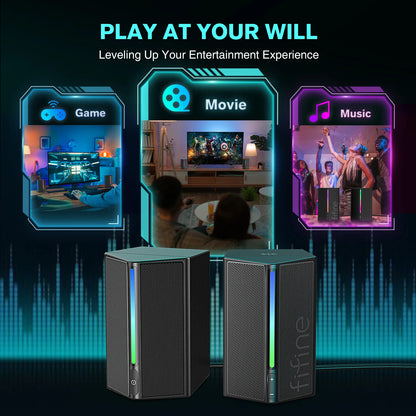 FIFINE Ampligame A20** – Som surround imersivo, RGB dinâmico e plug & play. O upgrade do gamer.