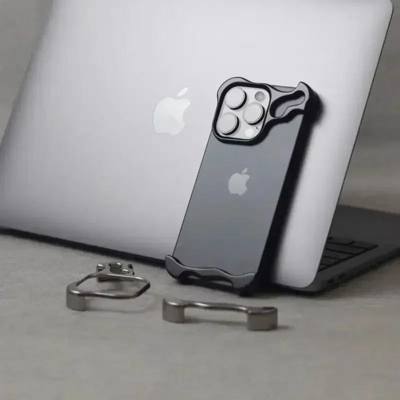 Capa Metal Bumper – Alumínio, proteção de lente e resistente a impactos. Compatível com iPhone 13 ao 17 Pro Max.
