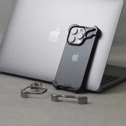 Capa Metal Bumper – Alumínio, proteção de lente e resistente a impactos. Compatível com iPhone 13 ao 17 Pro Max.