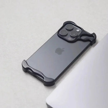 Capa Metal Bumper – Alumínio, proteção de lente e resistente a impactos. Compatível com iPhone 13 ao 17 Pro Max.