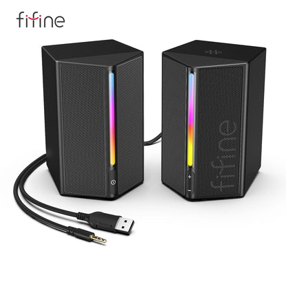 FIFINE Ampligame A20** – Som surround imersivo, RGB dinâmico e plug & play. O upgrade do gamer.
