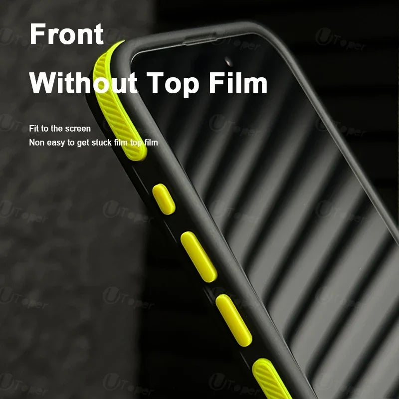 Capa Bicolor Fosca Magnética – Translúcida, resistente a impactos e compatível com iPhone 11 ao 17 Pro Max.