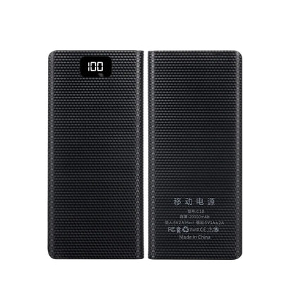 Case DIY Power Bank 8x18650 – Dual USB e Type-C, suporte para baterias 18650. Compatível com iPhone, Xiaomi e Huawei.