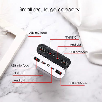 Storage Box For Android Micro USB Interface Smart Phones   Case DIY Power Bank 4x18650 – Compatível com Android e Micro USB.